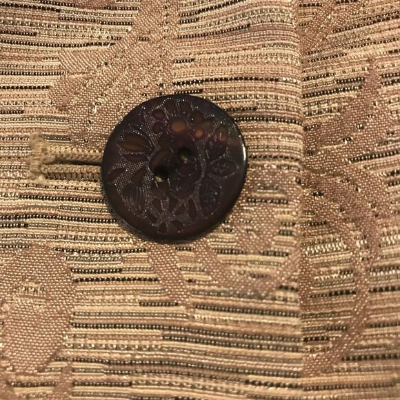 Le Suit Skirt Suit Women's Petite Size 6P Tan & Cream 2-Piece Set Skirt & Blazer - Picture 9 of 12